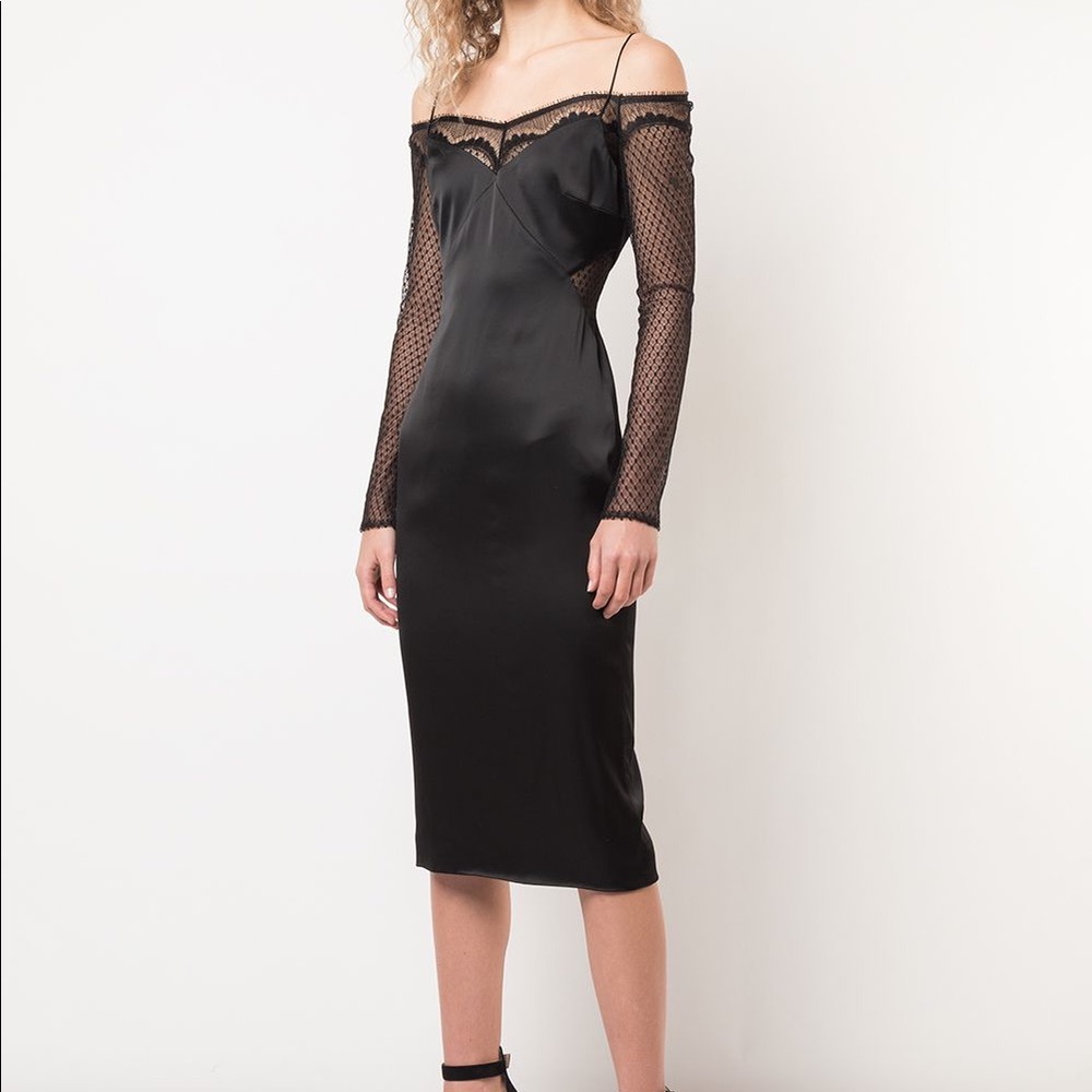 Cushnie Black Laced Dress